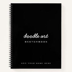 Sketch doodle art name sketchbook notebook