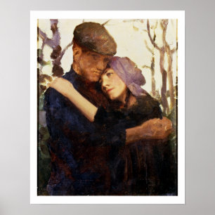 Sketch for 'Betrothed' (oil on canvas) Poster