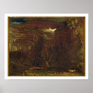 Sketch for 'Gordale Scar', c.1812 (oil on canvas) Poster