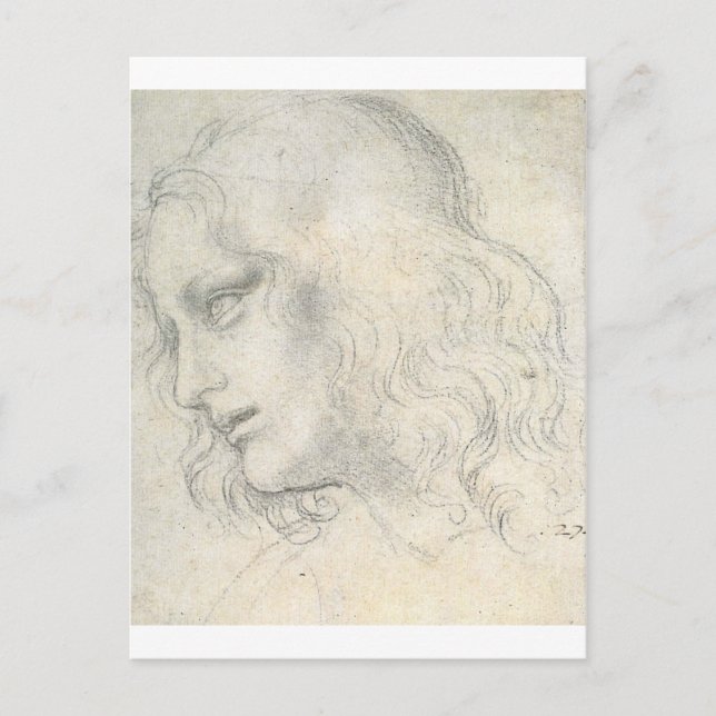 sketch for Leonardo da Vinci's Last supper.. Postcard (Front)