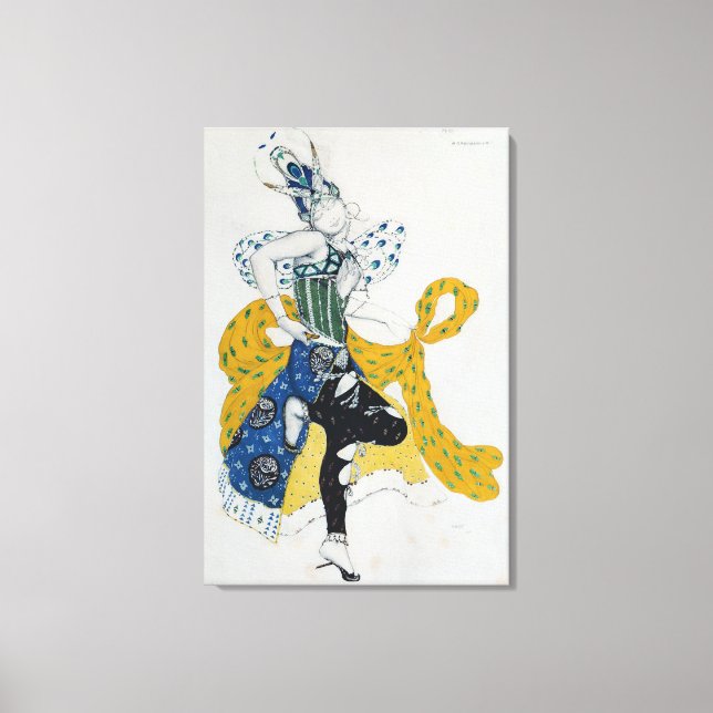 Sketch for the ballet 'La Peri' Canvas Print (Front)