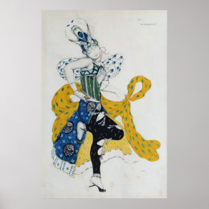 Sketch for the ballet 'La Peri' Poster