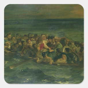 Sketch for The Shipwreck of Don Juan, 1839 (see al Square Sticker