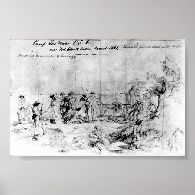 Sketch from Confederate States of America, 1861 Poster (Front)