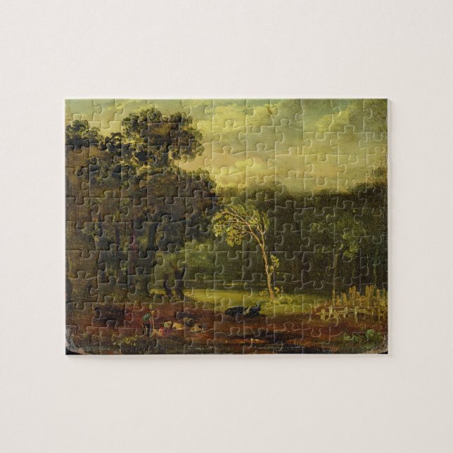 Sketch from Nature in Sion Park, 1819 (oil on card Jigsaw Puzzle (Horizontal)