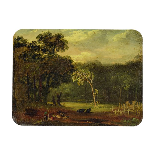 Sketch from Nature in Sion Park, 1819 (oil on card Magnet (Horizontal)