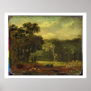 Sketch from Nature in Sion Park, 1819 (oil on card Poster