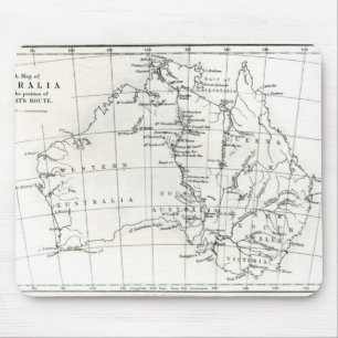 Sketch map of Australia Mouse Mat