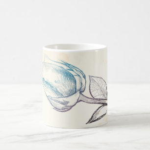 Sketch of a rose, mug