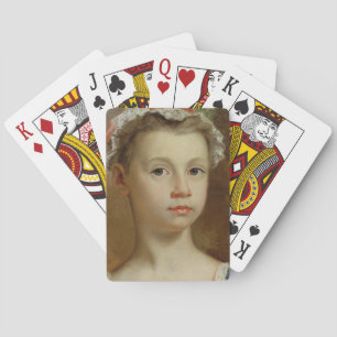 Sketch of a Young Girl, c.1730-40 (oil on canvas) Playing Cards