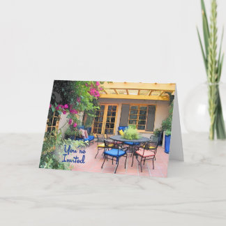 Sketch of Al Fresco Patio You're Invited Invitation