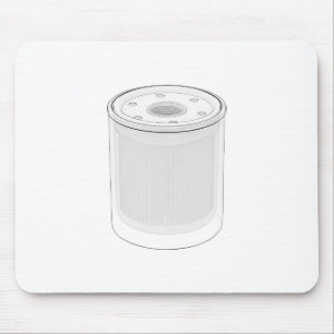 Sketch of automotive oil filter mouse mat