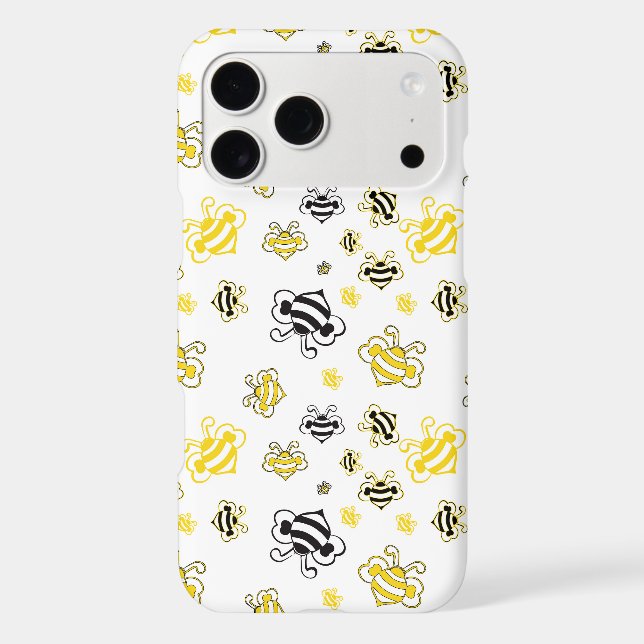 sketch of bees pattern background (Back)