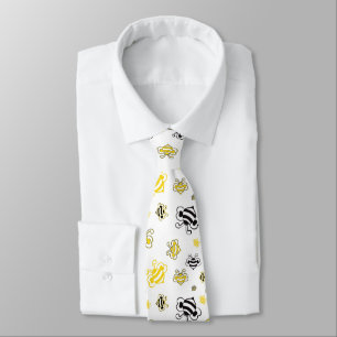 sketch of bees pattern background tie