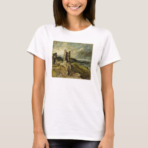 Sketch of Hadleigh Castle (recto) (oil on millboar T-Shirt