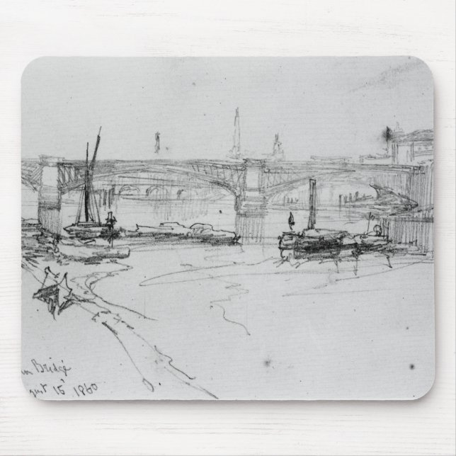 Sketch of London Bridge, 1860 Mouse Mat (Front)