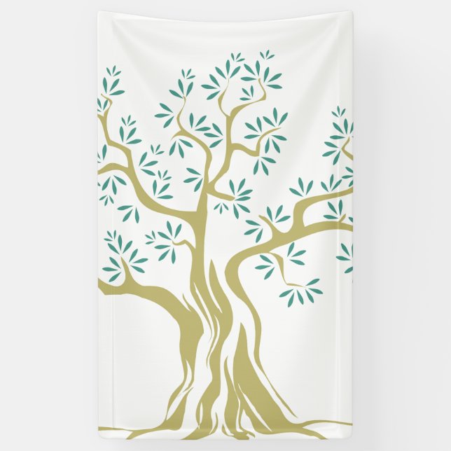 Sketch of Olive tree Banner (Vertical)