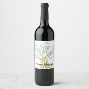 Sketch of Olive tree Wine Label