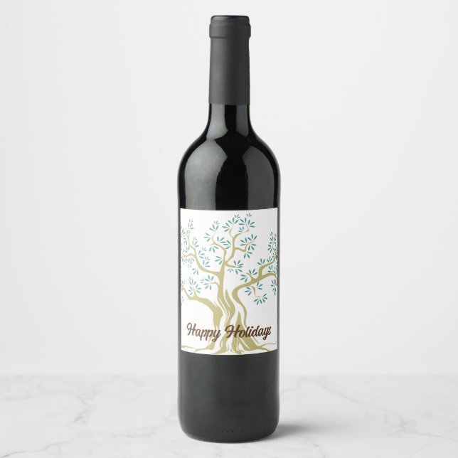 Sketch of Olive tree Wine Label (Front)