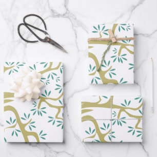 Sketch of Olive tree Wrapping Paper Sheet