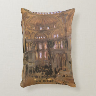 Sketch of Santa Sophia by John Singer Sargent Decorative Cushion