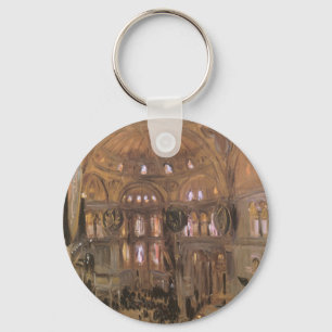 Sketch of Santa Sophia by John Singer Sargent Key Ring