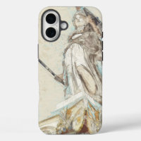 Sketch of Statue of Athena iPhone Case – Ancient 