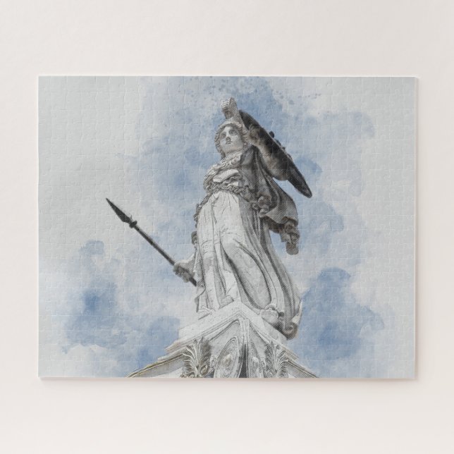 Sketch of Statue of Athena Jigsaw Puzzle – Myth (Horizontal)
