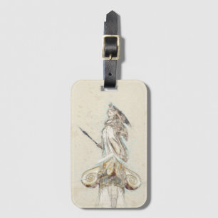 Sketch of Statue of Athena  Luggage Tag