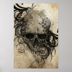 Sketch Of Tattoo Art, Handmade Illustration Poster