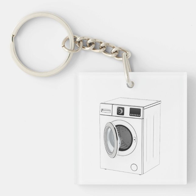 Sketch of washing machine key ring (Front)