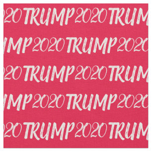 Sketch Text Donald Trump 2020 Pattern Fabric