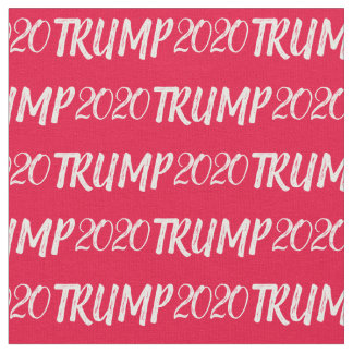 Sketch Text Donald Trump 2020 Pattern Fabric