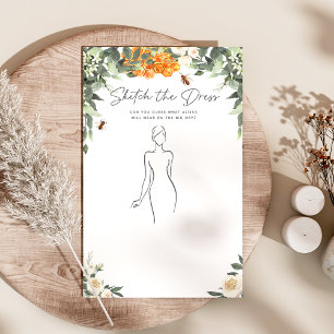Sketch the Dress Bridal Shower Game