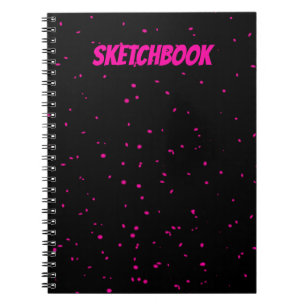 Sketchbook Black for drawing your art Notebook