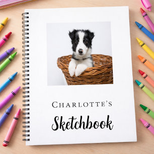 Sketchbook custom dog pet photo notebook