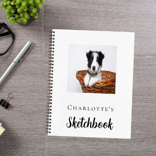 Sketchbook custom dog pet photo notebook