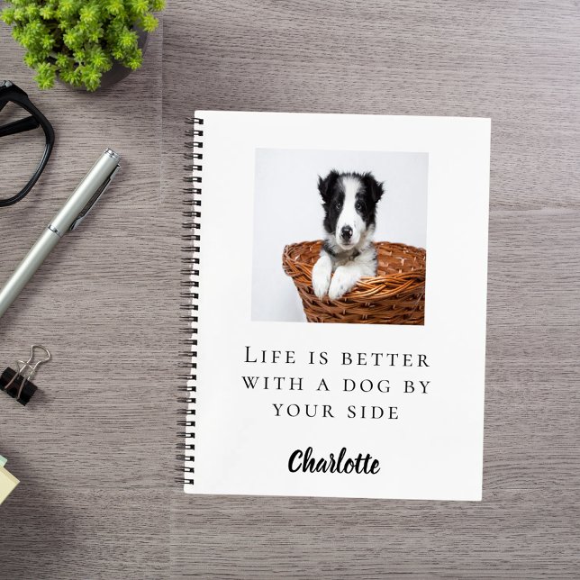 Sketchbook custom dog pet photo quote notebook (Creator Uploaded)