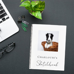 Sketchbook dog pet photo notebook