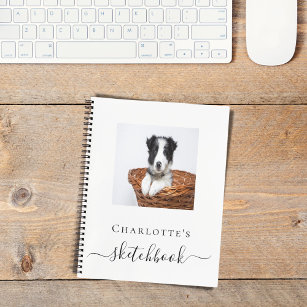 Sketchbook dog pet photo script notebook