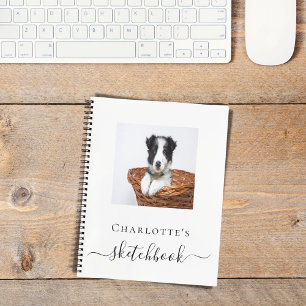 Sketchbook dog pet photo script notebook