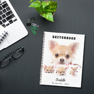 Sketchbook dog pet white photo collage notebook