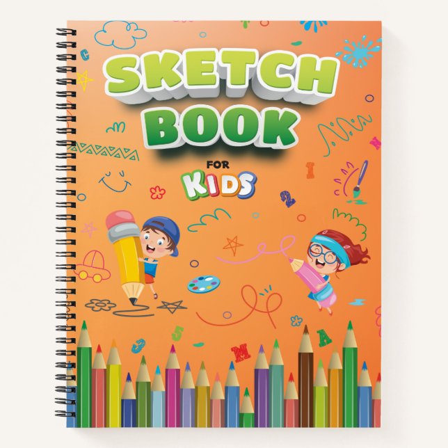 Sketchbook for kids notebook (Front)