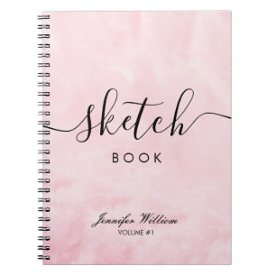 Sketchbook Gift For Her With Custom Name Colouring Notebook