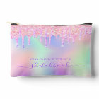 Sketchbook glitter drips holographic unicorn pink
