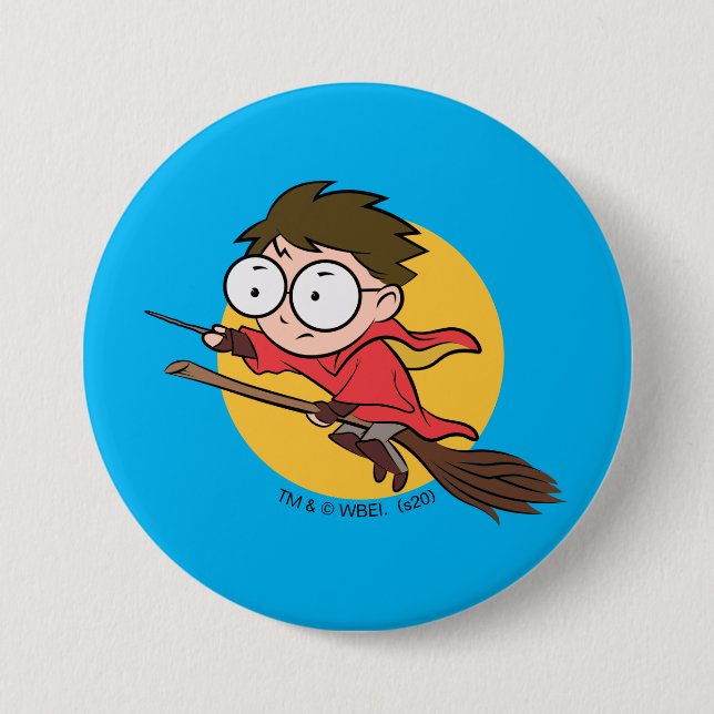 Sketchbook HARRY POTTER™ Playing QUIDDITCH™ 7.5 Cm Round Badge (Front)