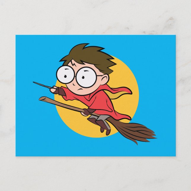 Sketchbook HARRY POTTER™ Playing QUIDDITCH™ Invitation Postcard (Front)
