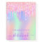 Sketchbook holographic pink drips girl