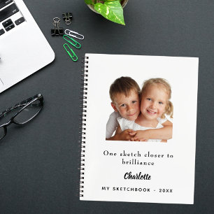 Sketchbook photo kids children quote notebook