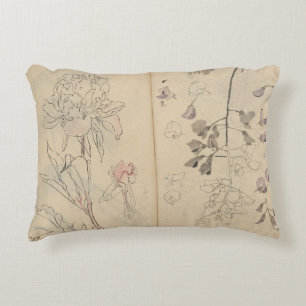 Sketchbook Pl. 110 by Ariyoshi Kondo Decorative Cushion